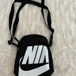 Nike Black and White Logo Shoulder Bag